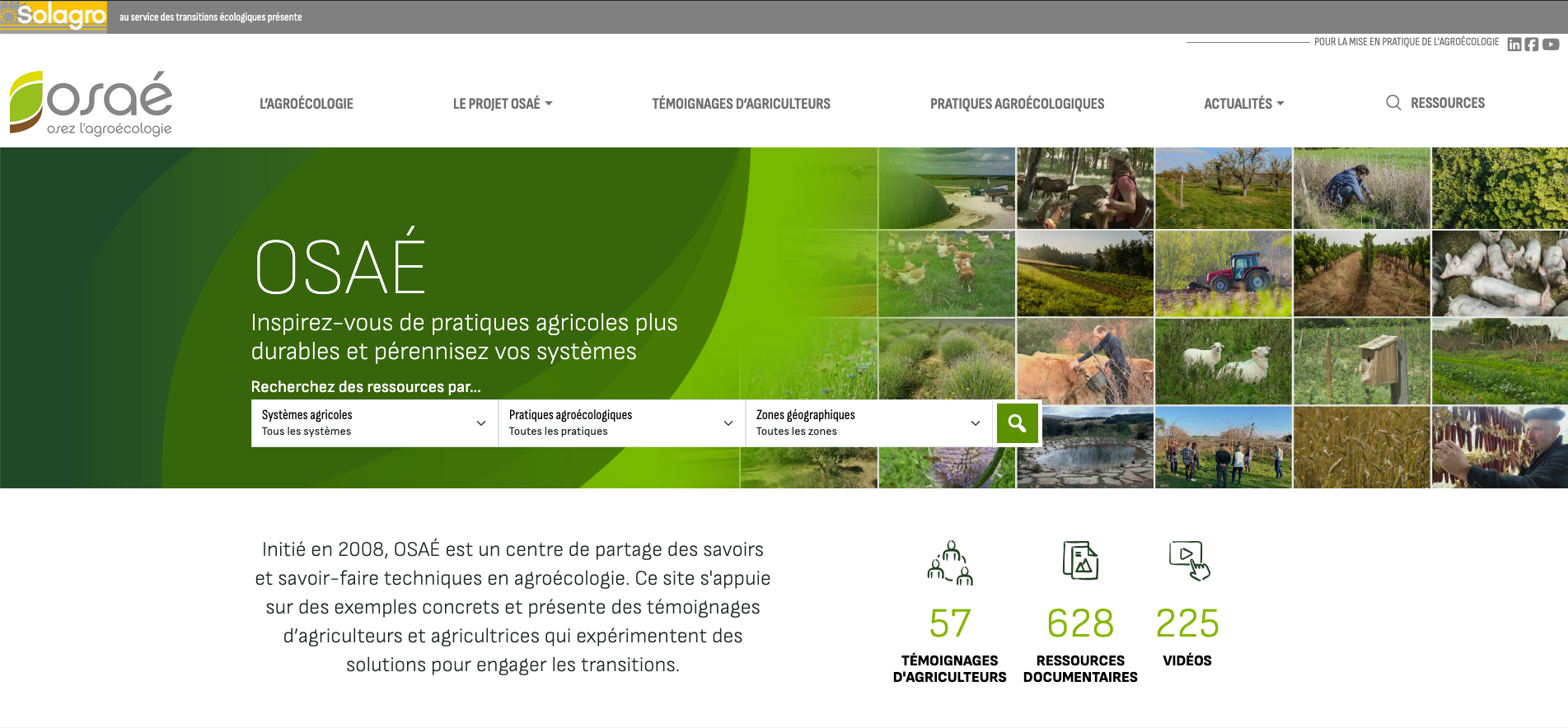 Nouveau site Osaé